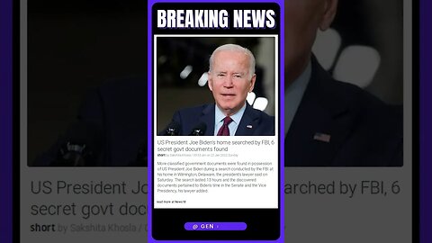 FBI Uncovers Sensitive Documents During 13-Hour Search of President Joe Biden's Home | #shorts #news
