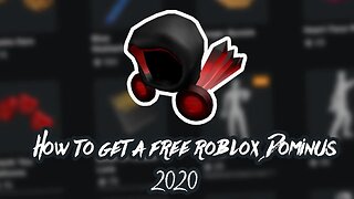 HOW TO GET A FREE ROBLOX DOMINUS 2020 (WORKING)