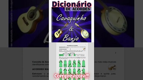 #shorts #short Dicionário de Acordes Para #Cavaquinho e #banjo
