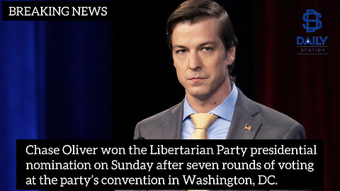 Chase Oliver nominated as Libertarian presidential candidate|breaking news|