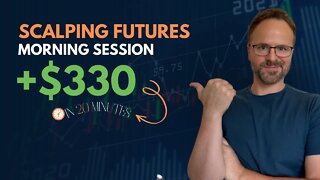 WATCH ME TRADE | +$330 WIN | DAY TRADING Nasdaq Futures Trading Scalping Day Trading