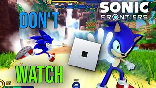 This Sonic Frontiers Roblox Game Is Unplayable....