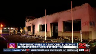 Preventing fires in abandoned buildings