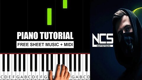 Alan Walker - Dreamer [NCS Release] - (BEGINNER) Piano Tutorial