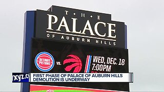 Demolition begins at the Palace of Auburn Hills
