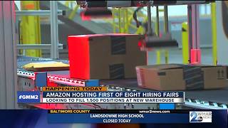 Amazon hosting first of eight hiring fairs to fill 1,500 open positions