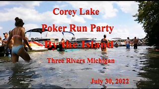 Corey Lake Poker run Party Three Rivers Michigan