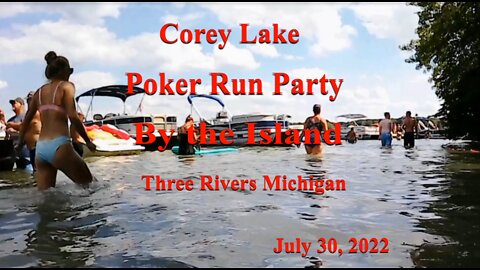 Corey Lake Poker run Party Three Rivers Michigan