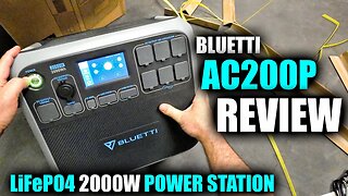 Bluetti AC200P 2000 Watt Power Station Review with MAX LOAD TEST - (Touch Screen LiFePO4)