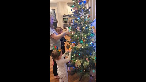 Decorating the Christmas Tree