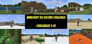 Minecraft 30 Second Challenge - Challenges 1-10