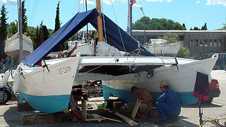 Building Sailing Catamaran