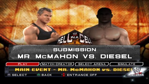 WWE SmackDown vs. Raw 2011 Mr. McMahon vs Diesel
