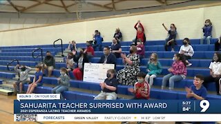 Sahuarita teacher honored with award