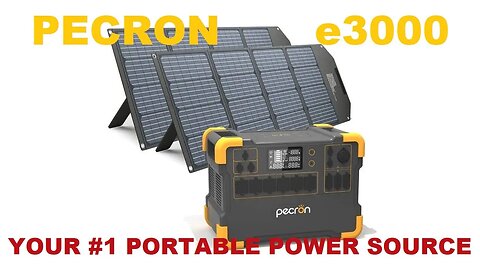 PECRON E3000 Solar Generator + 2Pcs 200W Solar panels 2000w Portable Power Station Review