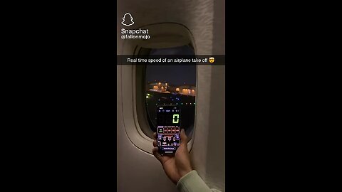 Realtime speed of the airplane 🤯🤯