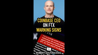 Coinbase CEO Brian Armstrong on FTX WARNING Signs #shorts