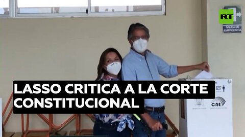 Guillermo Lasso critica a la Corte Constitucional por su proceder al tramitar los decretos leyes