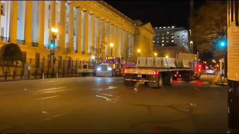 Barricades At The US Treasury