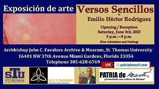 Exposición de arte Versos Sencillos