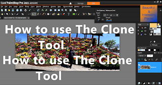 Using the clone tool in Paint Shop Pro