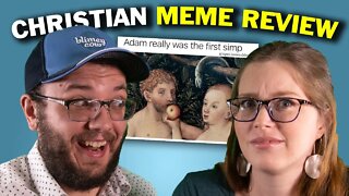 Trying to get my wife to laugh at Christian Memes...