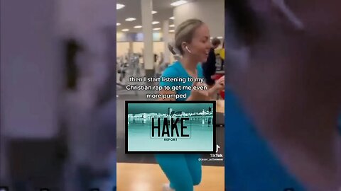 Gym gal shows off her body and godliness on TikTok (censored)