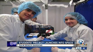 Student's project rockets into space