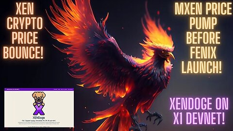 XEN Crypto Price Bounce! MXEN Price Pump Before FENIX Launch! XENDoge On X1 Devnet! Boom!