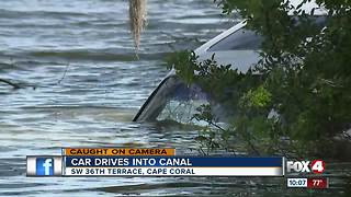 Car plunges into Cape Coral canal