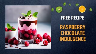 Free Raspberry Chocolate Indulgence Recipe 🍫🍇✨+ Healing Frequency🎵