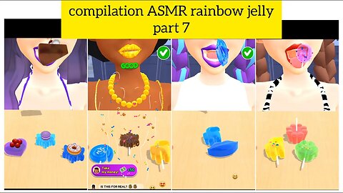 compilation ASMR rainbow jelly part 7