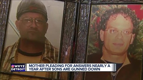 Mother pleading for answers nearly a year after sons are gunned down