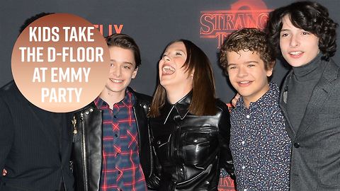 Stranger Things kids prove they're Hollywood's new party animals