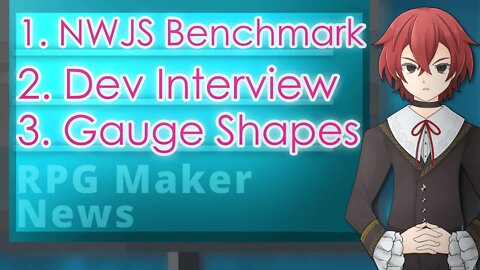 Change Shape of Gauge Without Image, Benchmark NWJS Upgrade in MV | RPG Maker News #163