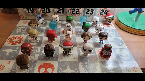 24 Days of Star Wars Funko Pocket Pop! Christmas Advent Calendar all in one take.