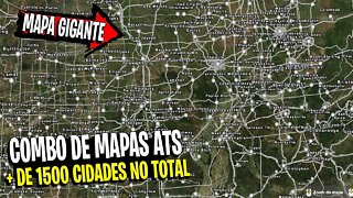 MEGA COMBO DE MAPAS AMERICAN TRUCK SIMULATOR + DE 1500 CIDADES