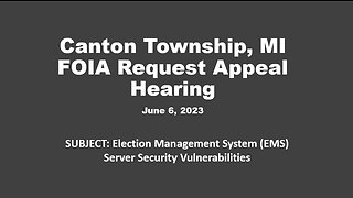 Dominion Election Management Server (EMS) Security Vulnerabilities FOIA Appeal