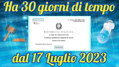 Tar del Lazio - Il Ministero della Salute deve dare i dati sui vaccinati!