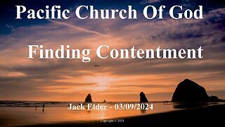 Jack Elder - Finding Contentment