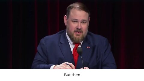 Outsider Blake Harbin at the Atlanta Press Club Debate, May 1, 2022