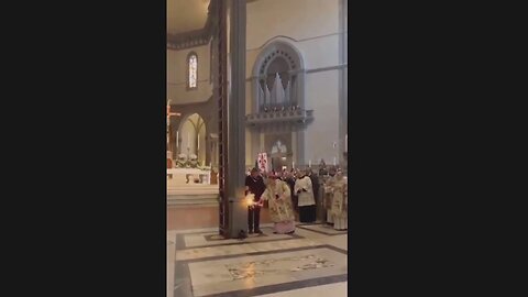Babylon is fallen: Roman Catholic priest fires rocket inside church!