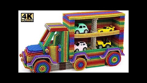 DIY - How to Make Delivery Truck Car Using Magnetic Balls (Satisfying)