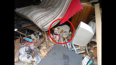 He lived in a garage where the locals threw off the trash without noticing it
