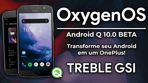 OXYGEN OS COM ANDROID 10.0 Q [GSI] | ANDROID 10 DA ONEPLUS! | ROM TREBLE GSI