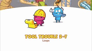 Puzzles Level 2-7 | CodeSpark Academy learn Loops in Tool Trouble | Gameplay Tutorials