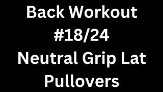 Back Workout 18/24