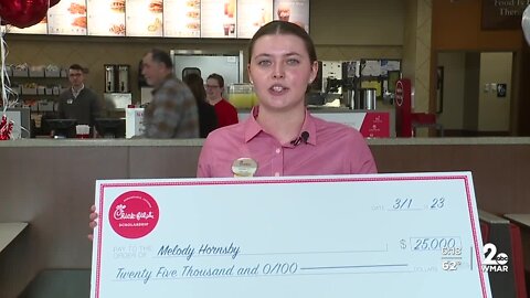 Chick-Fil-A server rewarded $25,000 scholarship to continue college studies