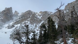 Rocky Mountain National Park - Flattop Mountain and Hallett Peak from Emerald Lake
