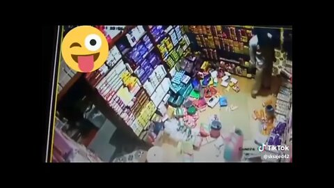 When a Lion entered into a Shop.